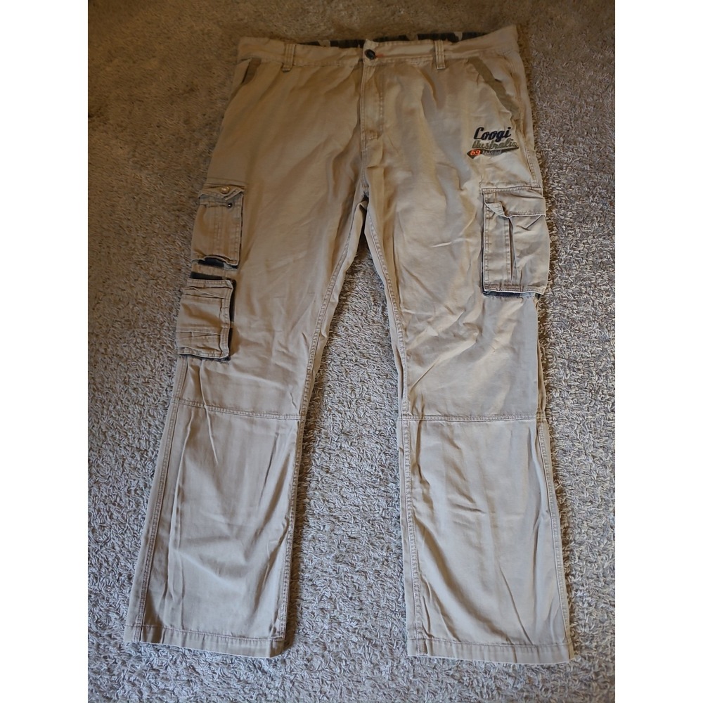 Coogi Australia vintage khaki & Camo relaxed fit cargo pants Men's 46x33
